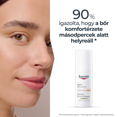 Eucerin Anti-Redness bőrpír elleni színezett nappali arcápoló krém SPF30