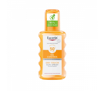 Eucerin Sun Oil Control Dry Touch színtelen napozó spray SPF50+