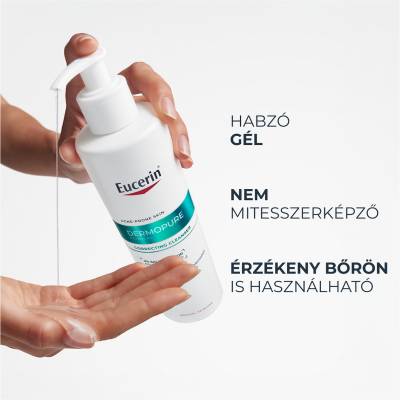 Eucerin DermoPure Clinical Correcting Cleanser - Mélytisztító gél, 400ML kiszerelés