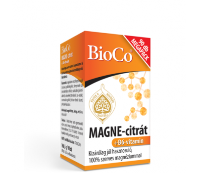 BioCo MAGNE-Citrát + B6-vitamin MEGAPACK