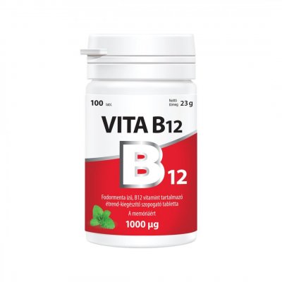 Vitabalans Vita B12 1000mcg szopogató tabletta, 100X kiszerelés