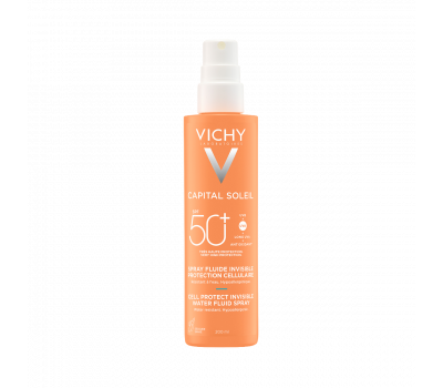 Vichy Capital Soleil bőrsejtvédő vizes fluid spray arcra és testre SPF50+