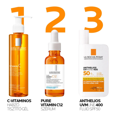 La Roche-Posay C-vitaminos habzó arctisztító gél