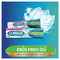 Corega Erős Friss Ízű mentolos műfogsorrögzítő krém