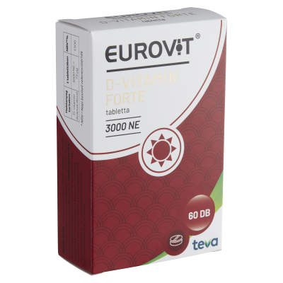 Eurovit D-vitamin Forte 3000NE tabletta, 60X kiszerelés