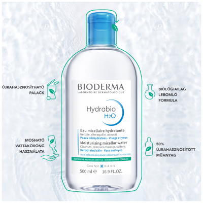 Bioderma Hydrabio H2O micellás víz, 500ML kiszerelés