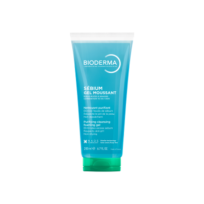 Bioderma Sébium Moussant Tisztító habzó gél, 200ML kiszerelés