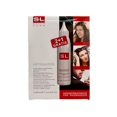 Plus Active SL fejbőrtisztító, 3X100ML kiszerelés