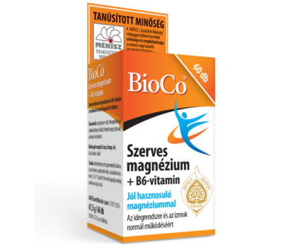 BioCo szerves MAGNÉZIUM + B6-vitamin tabletta