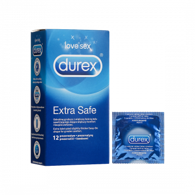 Durex Extra Safe spermicid óvszer