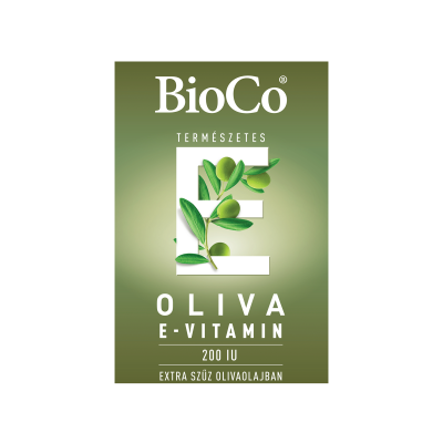 BioCo OLIVA természetes E-vitamin 200NE lágyzselatin kapszula