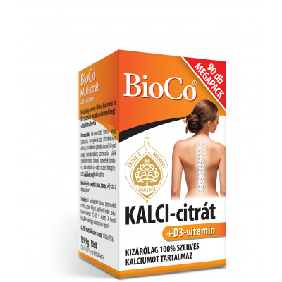BioCo KALCI-citrát + D3-vitamin MEGAPACK