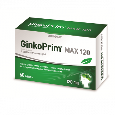 Walmark GinkoPrim MAX 120mg tabletta, 60X kiszerelés