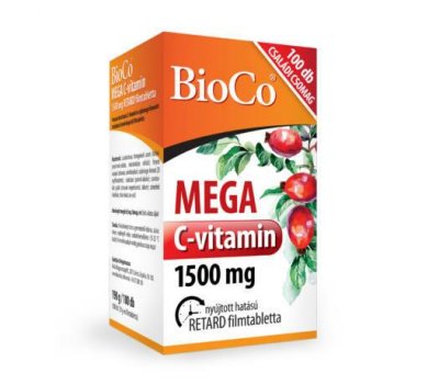 BioCo Mega C-vitamin 1500mg filmtabletta családi csomag