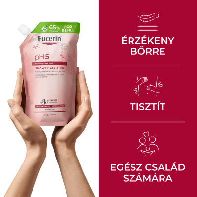 Eucerin pH5 Olajtusfürdő gél öko-utántöltő