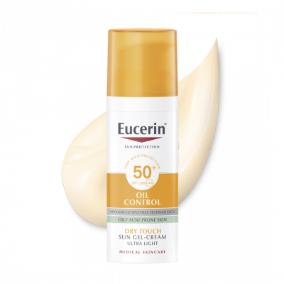 Eucerin Sun Oil Control napozó gél-krém arcra SPF50+