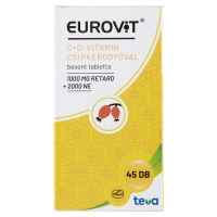 Eurovit C+D vitamin csipkebogyóval, 45X kiszerelés