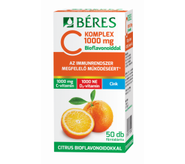 Béres C Komplex 1000mg C- és D3-vitamint, cinket és citrus bioflavonoidokat tartalmazó filmtabletta