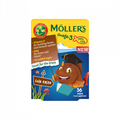 Möller's Omega-3 halacska gumivitamin kóla ízben