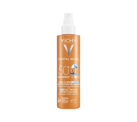 Vichy Capital Soleil vizes fluid spray gyerekeknek SPF50+ vízálló, arcra és testre