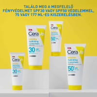 Cerave Sun hidratáló fényvédő arcra és testre SPF50+, 75ML kiszerelés