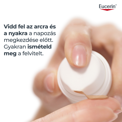 Eucerin Sun Oil Control színezett napozó gél-krém arcra light SPF50+