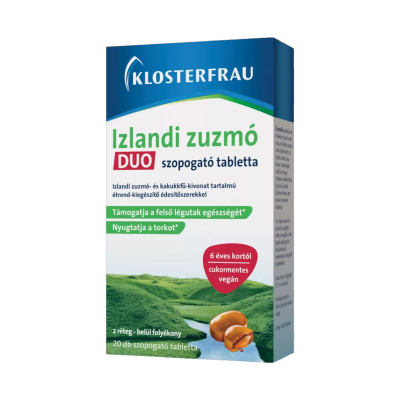 Klosterfrau Izlandi zuzmó DUO szopogató tabletta