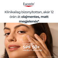 Eucerin Sun Oil Control színezett napozó gél-krém arcra medium SPF50+
