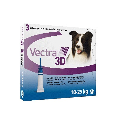 Vectra 3D rácsepegtető oldat 10-25 kg-os kutyáknak