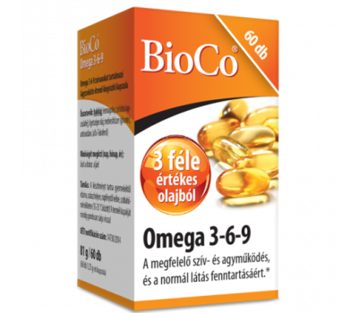 BioCo Omega 3-6-9 lágyzselatin kapszula