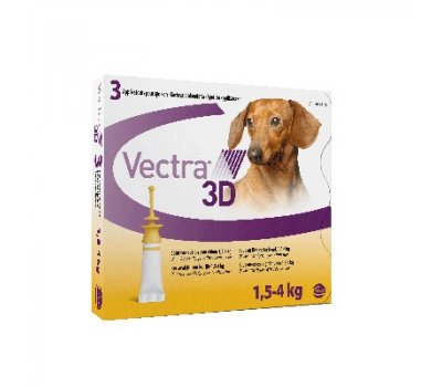 Vectra 3D rácsepegtető oldat 1,5-4 kg-os kutyáknak
