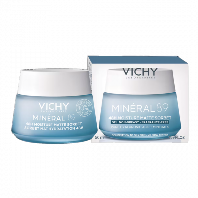 Vichy Minéral 89 akár 48 órás hidratáló, mattító sorbet