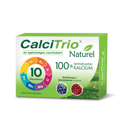 CalciTrio Naturel filmtabletta, 30X kiszerelés