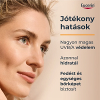 Eucerin Sun Hydro-Protect Ultrakönnyű színezett napozó fluid arcra SPF 50+ Light