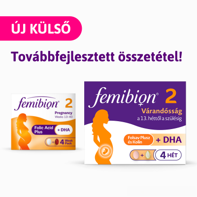 ÚJ! Femibion 2 Várandósság kapszula és filmtabletta, 2X28 kiszerelés