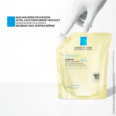 La Roche-Posay Lipikar tusfürdő olaj AP+ REFILL