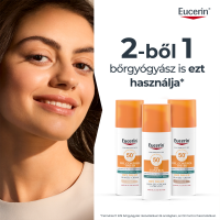 Eucerin Sun Oil Control színezett napozó gél-krém arcra medium SPF50+