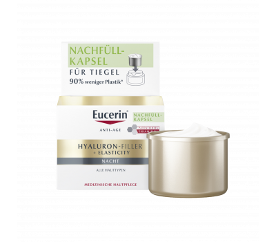 Eucerin Hyaluron-Filler + Elasticity Bőrtömörséget regeneráló éjszakai krém öko-utántöltő