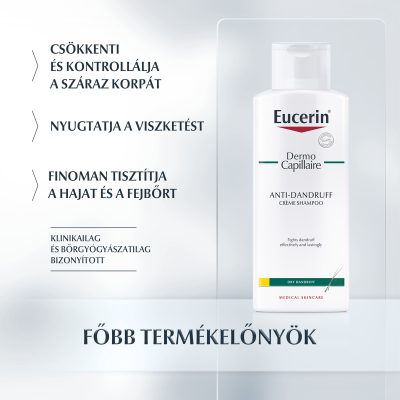 Eucerin DermoCapillaire Korpásodás elleni sampon száraz korpára