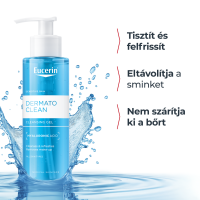 Eucerin DermatoClean [Hyaluron] mélytisztító, habzó arclemosó zselé