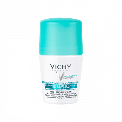 Vichy Izzadságszabályozó golyós dezodor intenzív hatással, foltmentes, 50ML kiszerelés