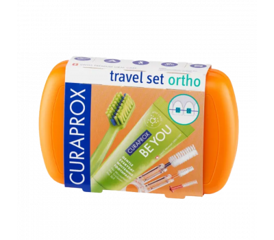 Curaprox Travel Set ORTHO NARANCSSÁRGA - fogszabályozóhoz