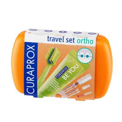 Curaprox Travel Set ORTHO NARANCSSÁRGA - fogszabályozóhoz