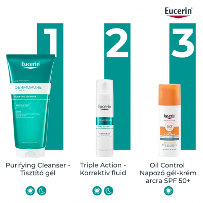 Eucerin DermoPure tisztító gél, 200ML kiszerelés