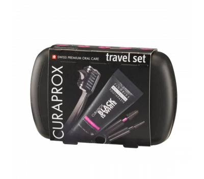 Curaprox Travel Set BLACK IS WHITE utazó készlet