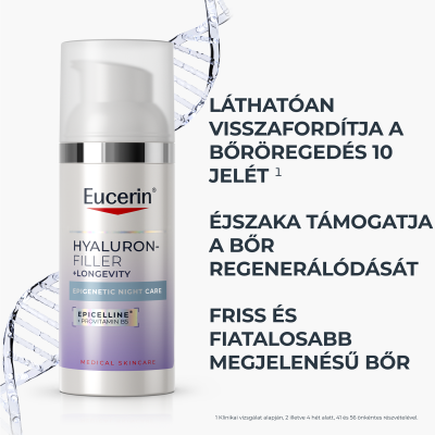 Eucerin Hyaluron-Filler + Longevity Epigenetic Éjszakai arcápoló