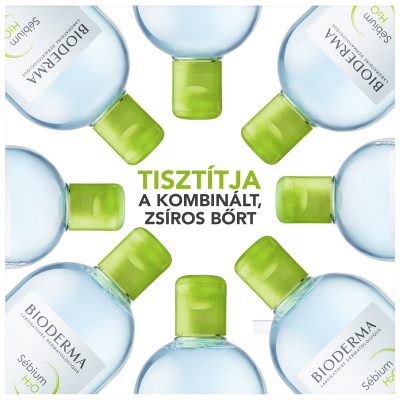 Bioderma Sébium H2O micellás víz (arc- és sminklemosó) - Micellafesztivál DUOPACK, 2X250ML kiszerelés