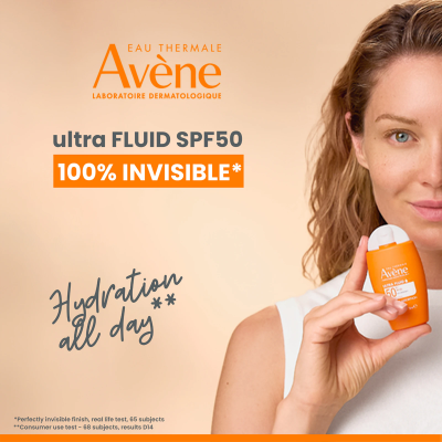 Avéne Suncare Ultra Fluid Invisible fényvédő fluid arcra SPF50