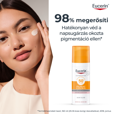 Eucerin Sun Pigment Control napozó fluid arcra SPF50+