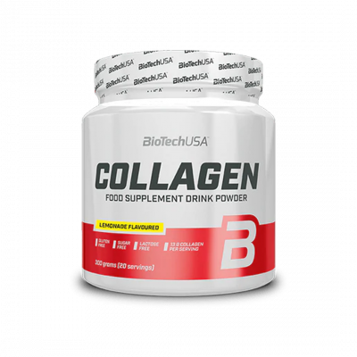 BiotechUSA Collagen hidrolizált kollagén italpor limonádé ízesítésben